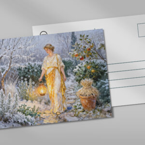 raxxa Postkarte: Greek Goddess Hestia Winter Garden