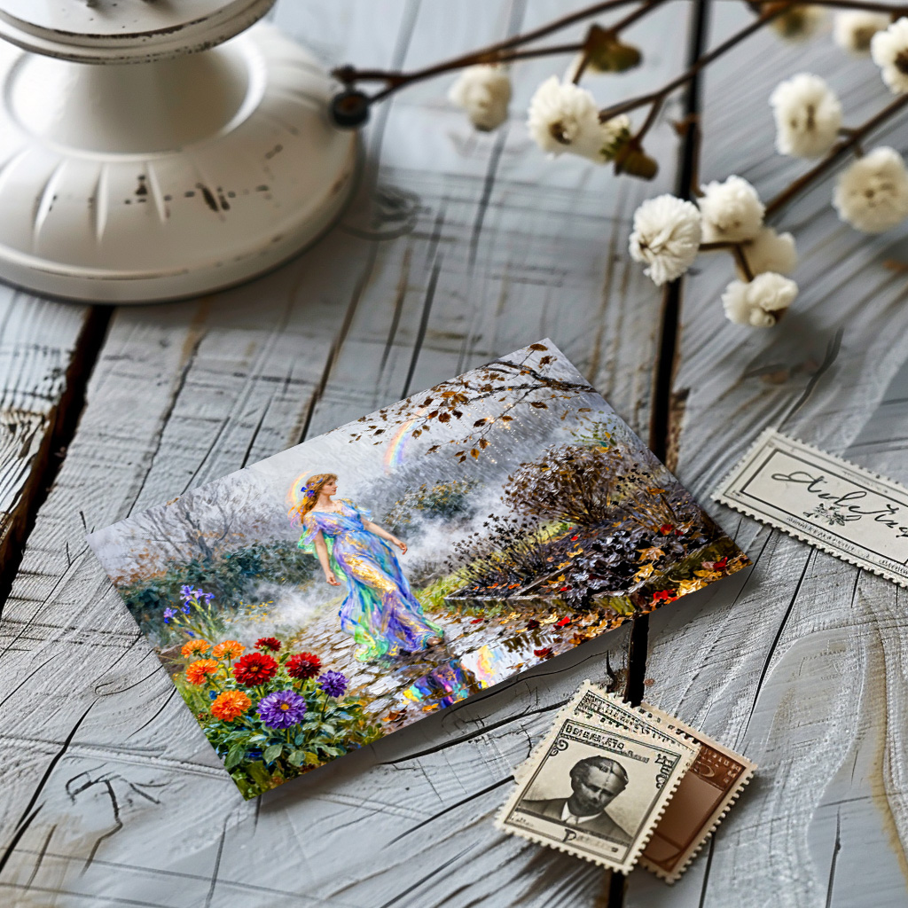 raxxa Postkarte: Greek Goddess Iris November Rain