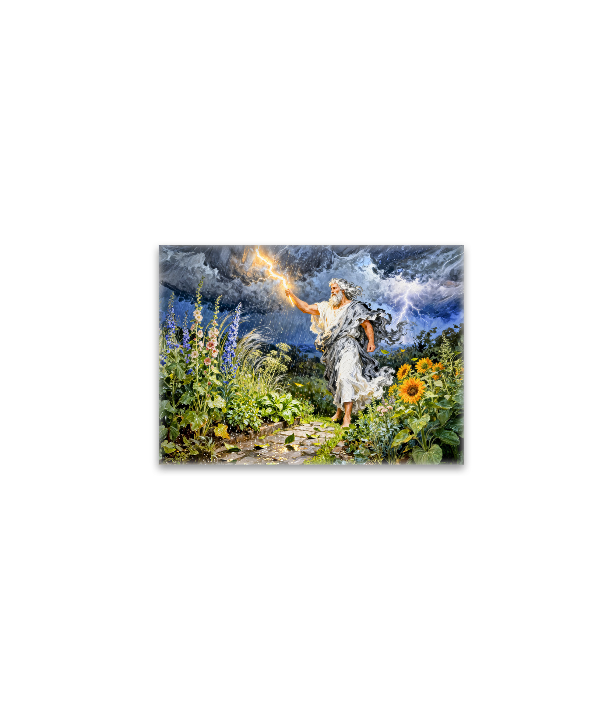 raxxa Glas-Magnet: Greek God Zeus Summer Storm