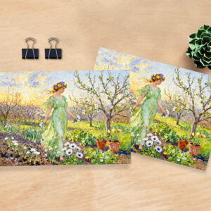raxxa Postkarte: Greek Goddess Chloris Spring Garden