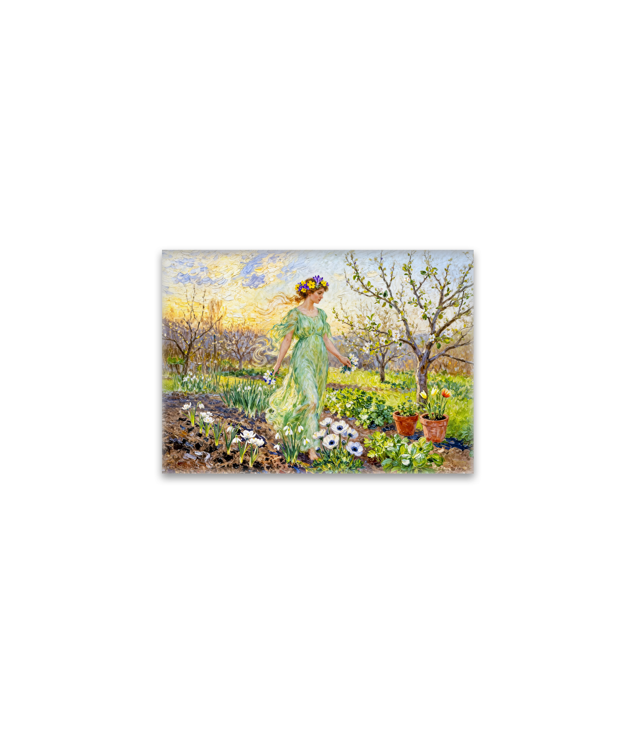 raxxa Glas-Magnet: Greek Goddess Chloris Spring Garden