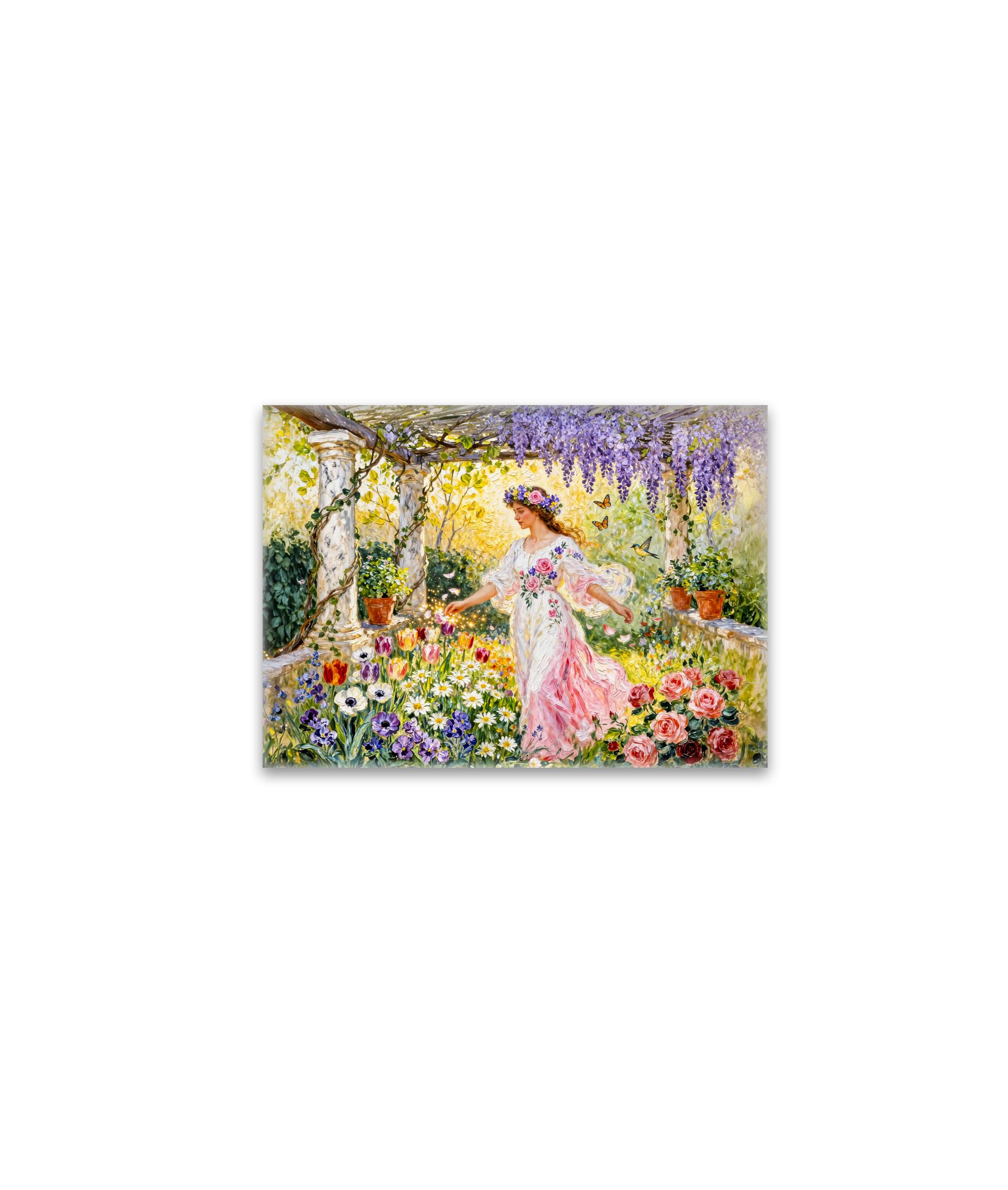 raxxa Glas-Magnet: Greek Goddess Flora in Garden