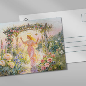 raxxa Postkarte: Greek Goddess Eos Rose Sunrise