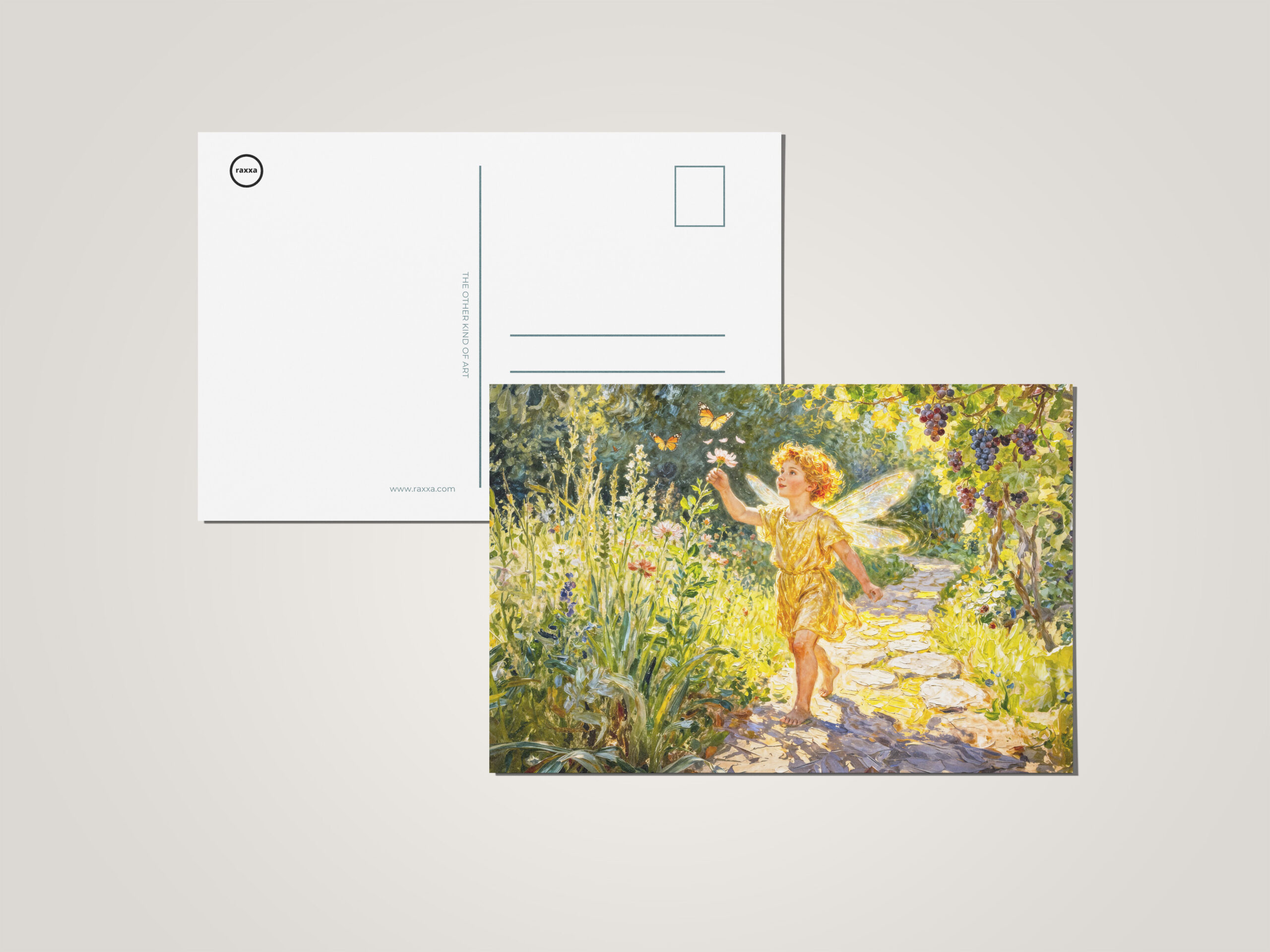 raxxa Postkarte: Greek God Eros in Garden