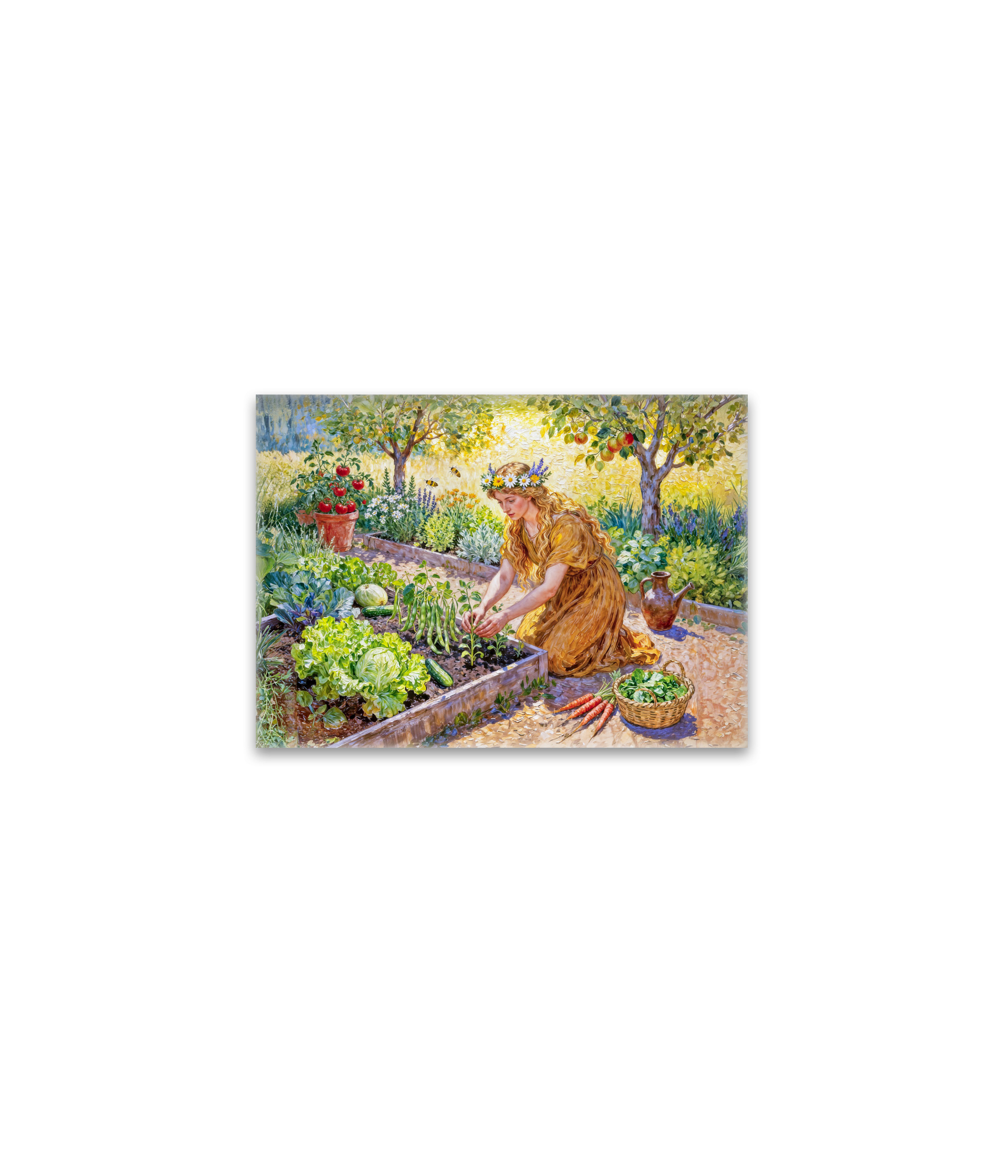 raxxa Glas-Magnet: Greek Goddess Demeter Harvest Garden