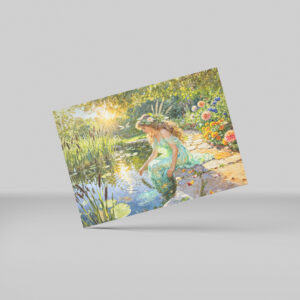 raxxa Postkarte: Greek Goddess Naiade Garden Pond