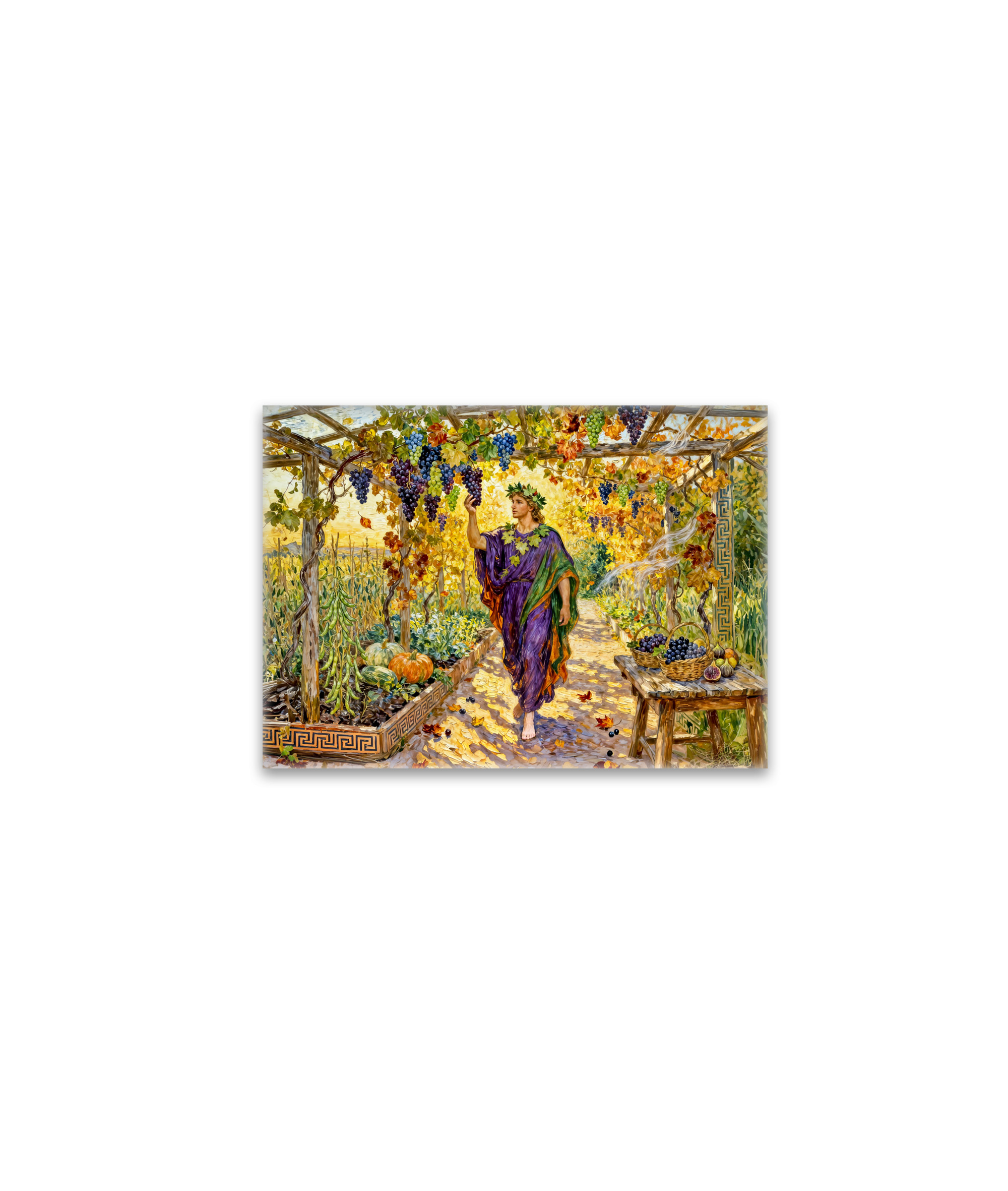 raxxa Glas-Magnet: Greek God Dionysus Vineyard Walk