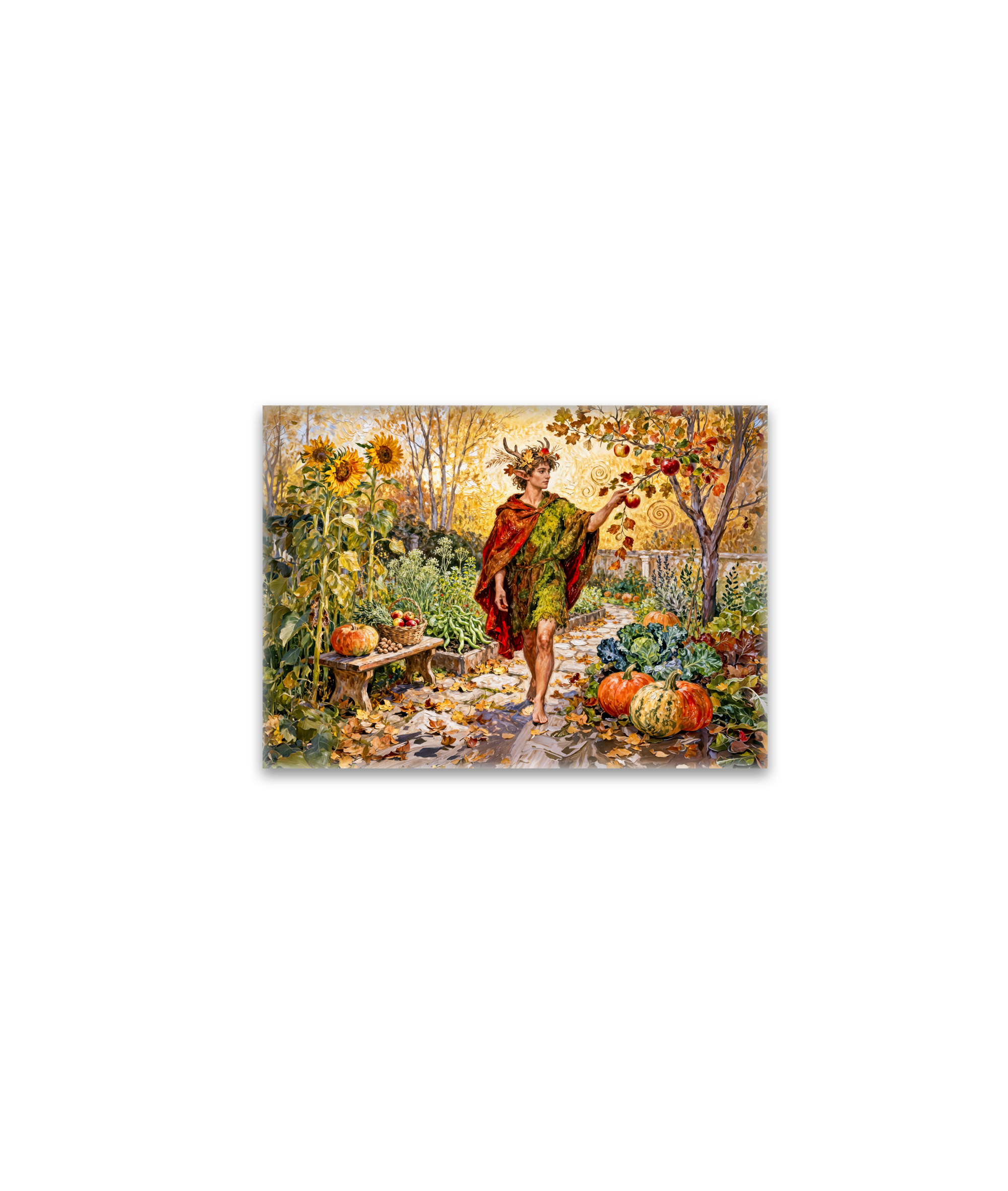 raxxa Glas-Magnet: Roman God Faunus Autumn Garden