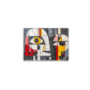 raxxa Glas-Magnet: Abstract Fragmented Face Design