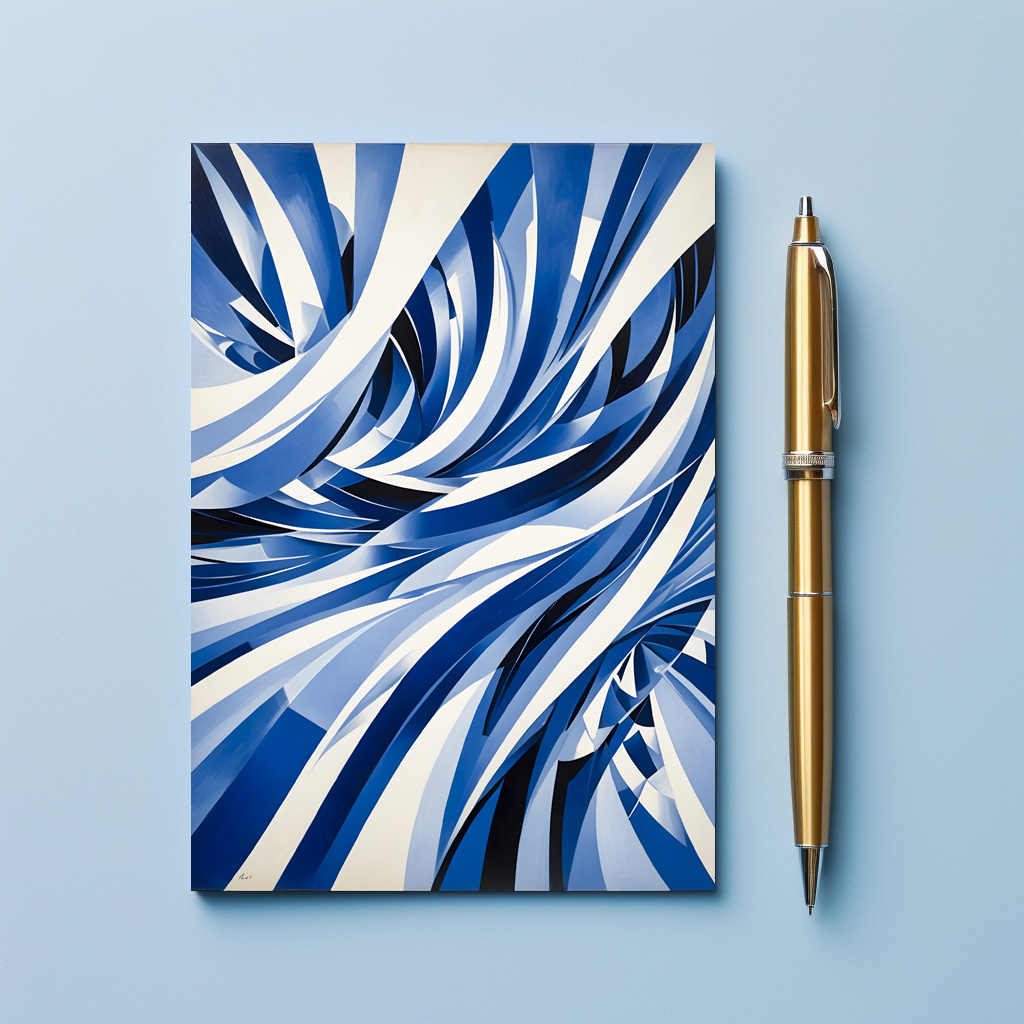 raxxa Postkarte: Oceanic Wave Flow Abstraction