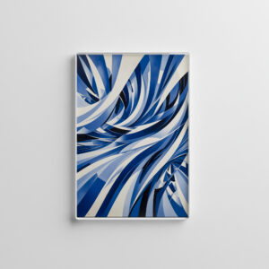 raxxa Glas-Magnet: Oceanic Wave Flow Abstraction