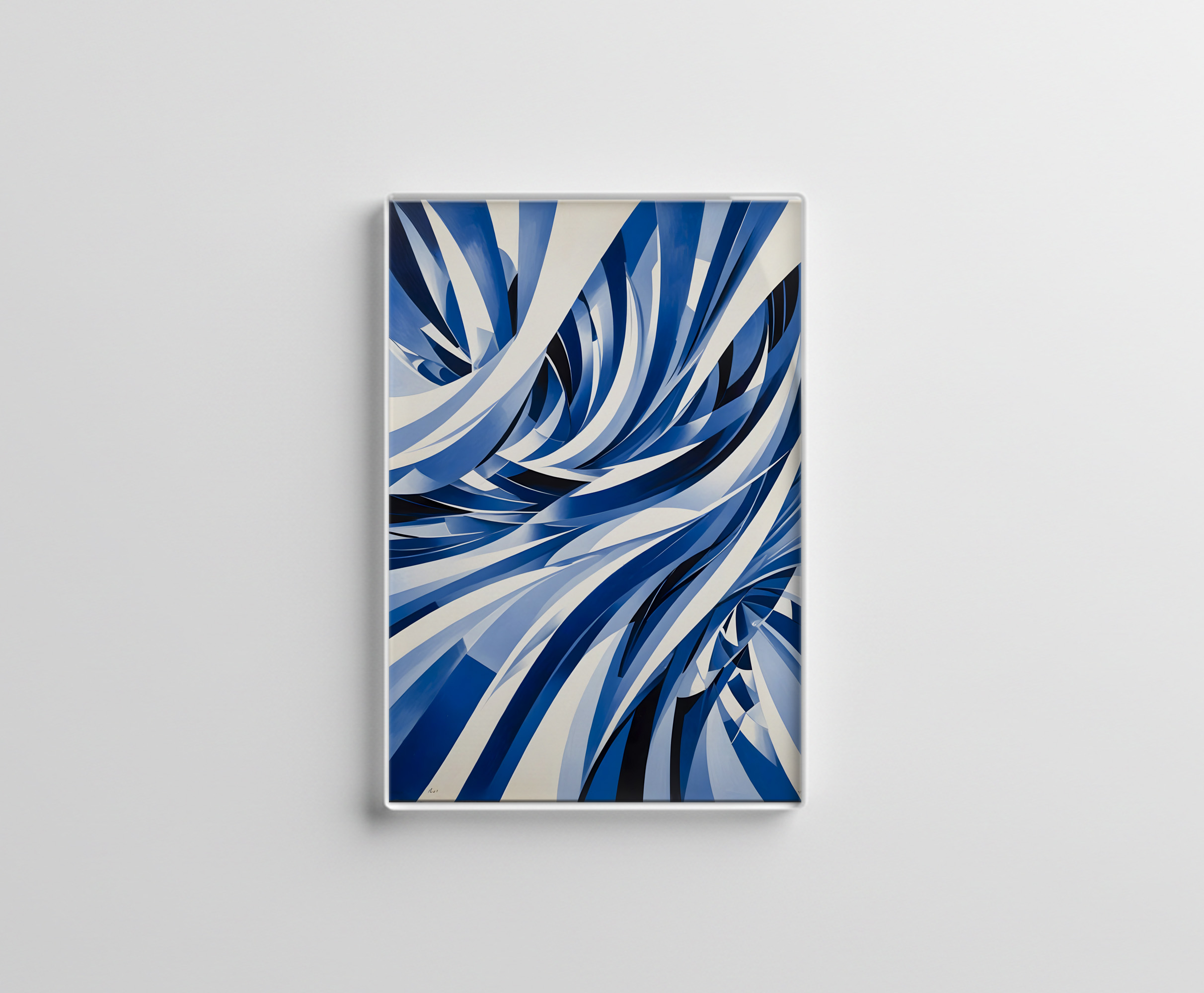 raxxa Glas-Magnet: Oceanic Wave Flow Abstraction