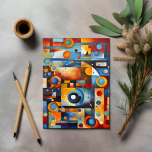raxxa Postkarte: Cosmic Orbit Abstract Composition