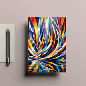 raxxa Postkarte: Reflective Curve Geometry Abstraction