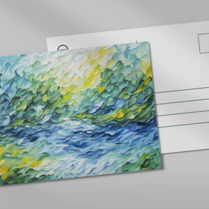 raxxa Postkarte: Organic Flow Wave Abstraction