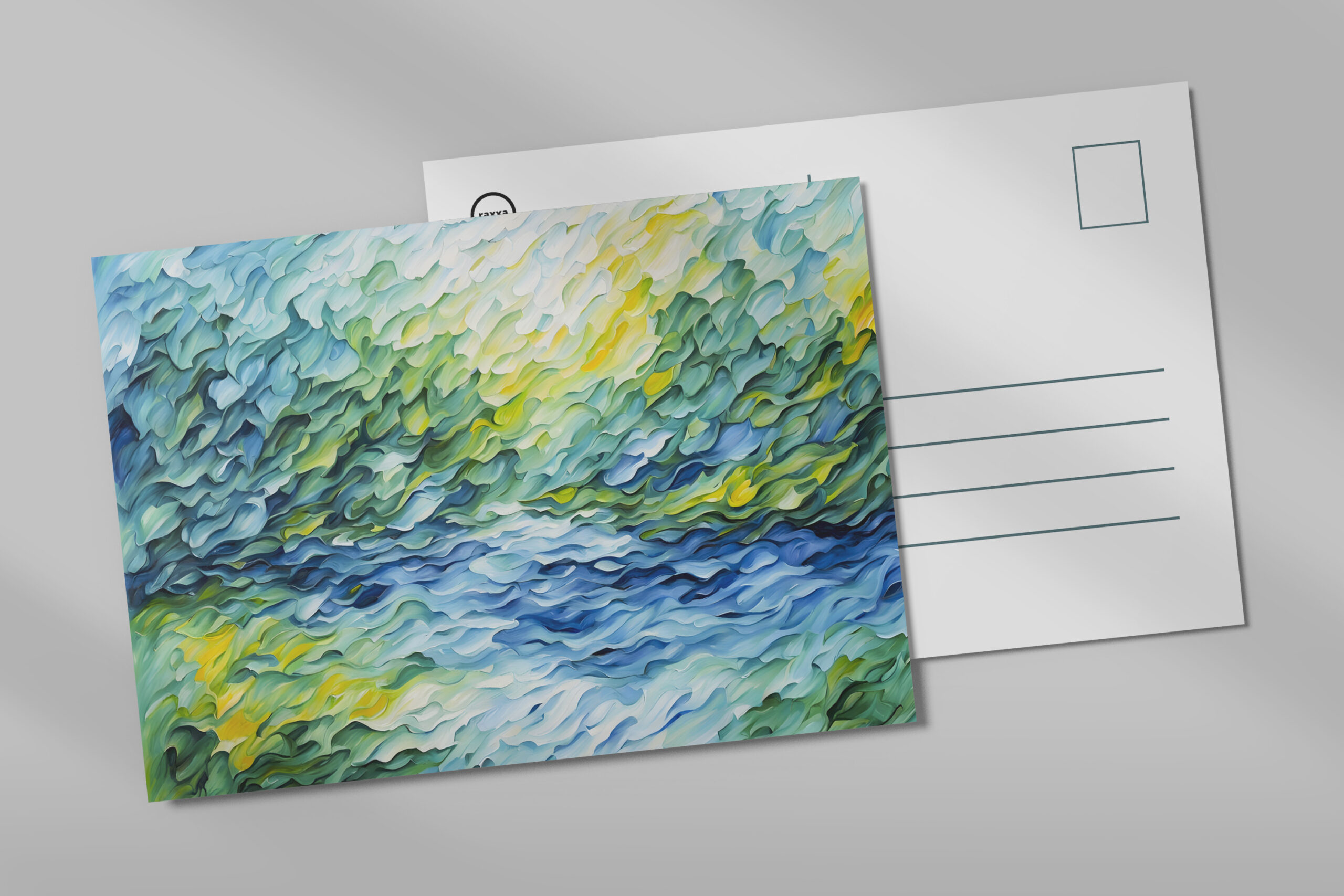 raxxa Postkarte: Organic Flow Wave Abstraction