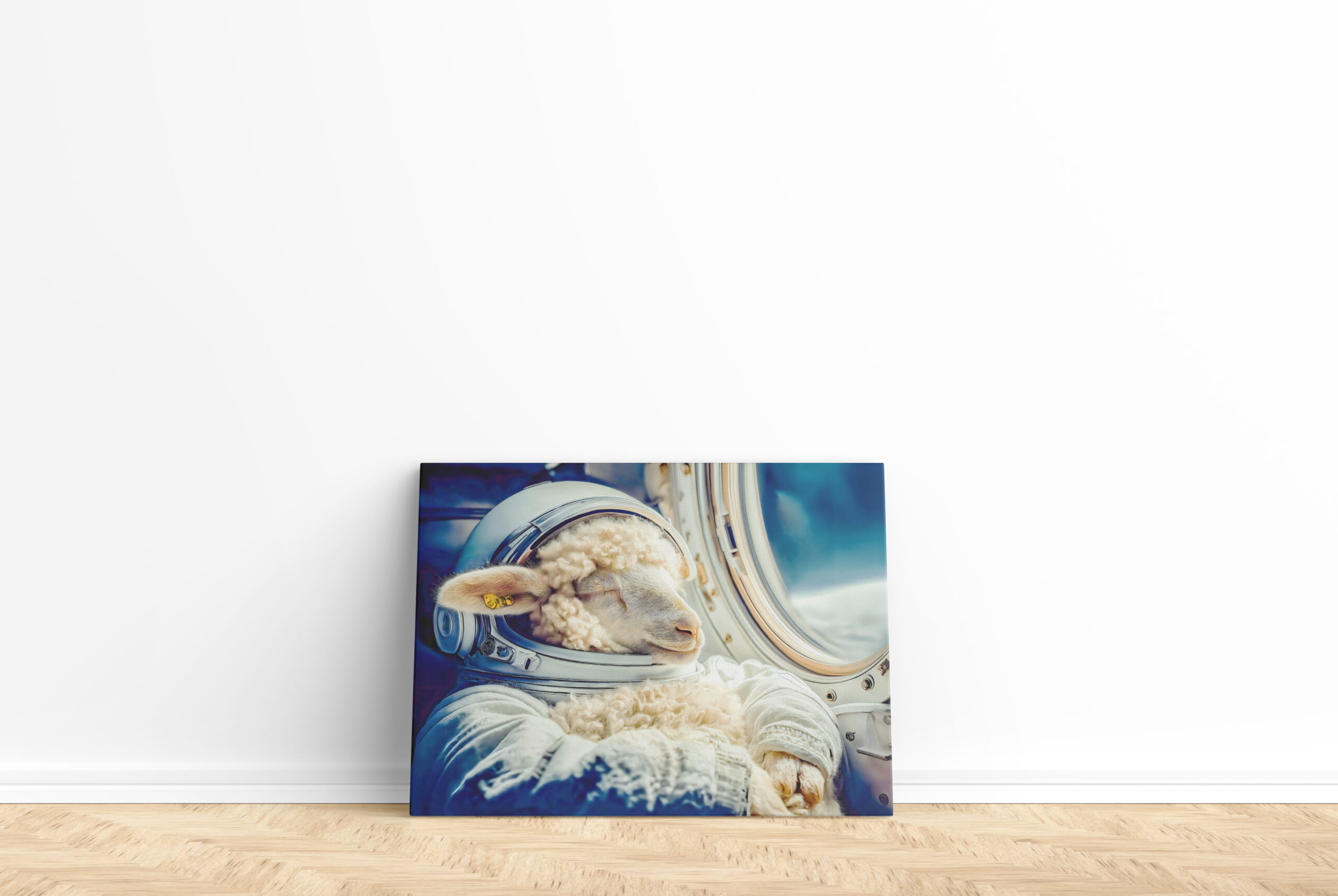 raxxa Canva: Astronaut sheep drifting in outer space – Bild 2