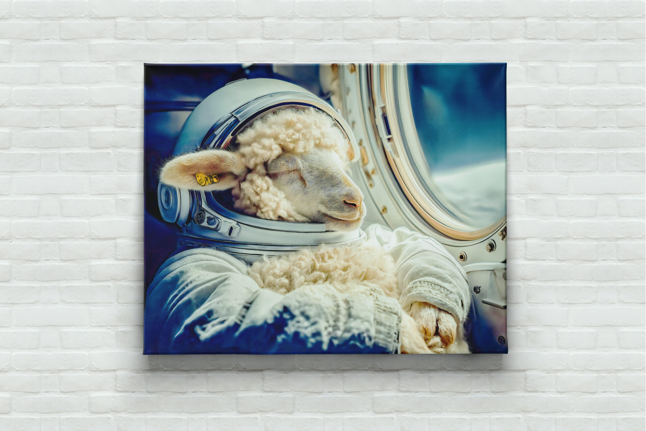 raxxa Canva: Astronaut sheep drifting in outer space – Bild 3