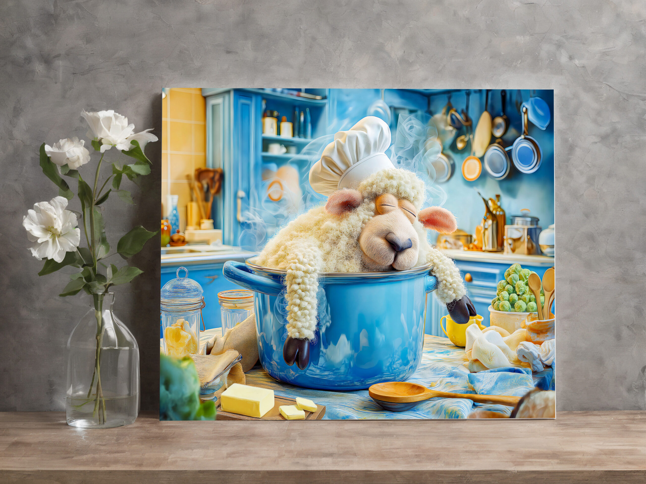 raxxa Canva: Chef sheep sleeping in cooking pot – Bild 3