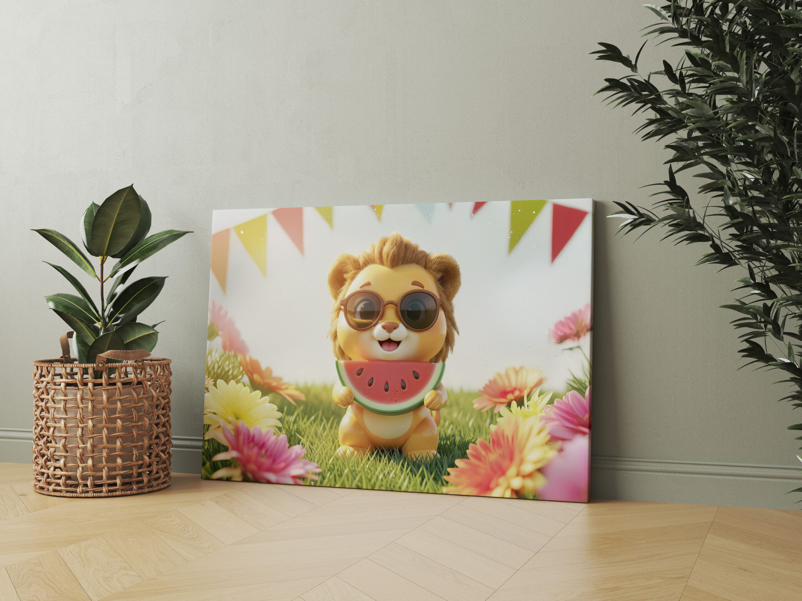 raxxa Canva: Cute 3D Leo Zodiac Lion