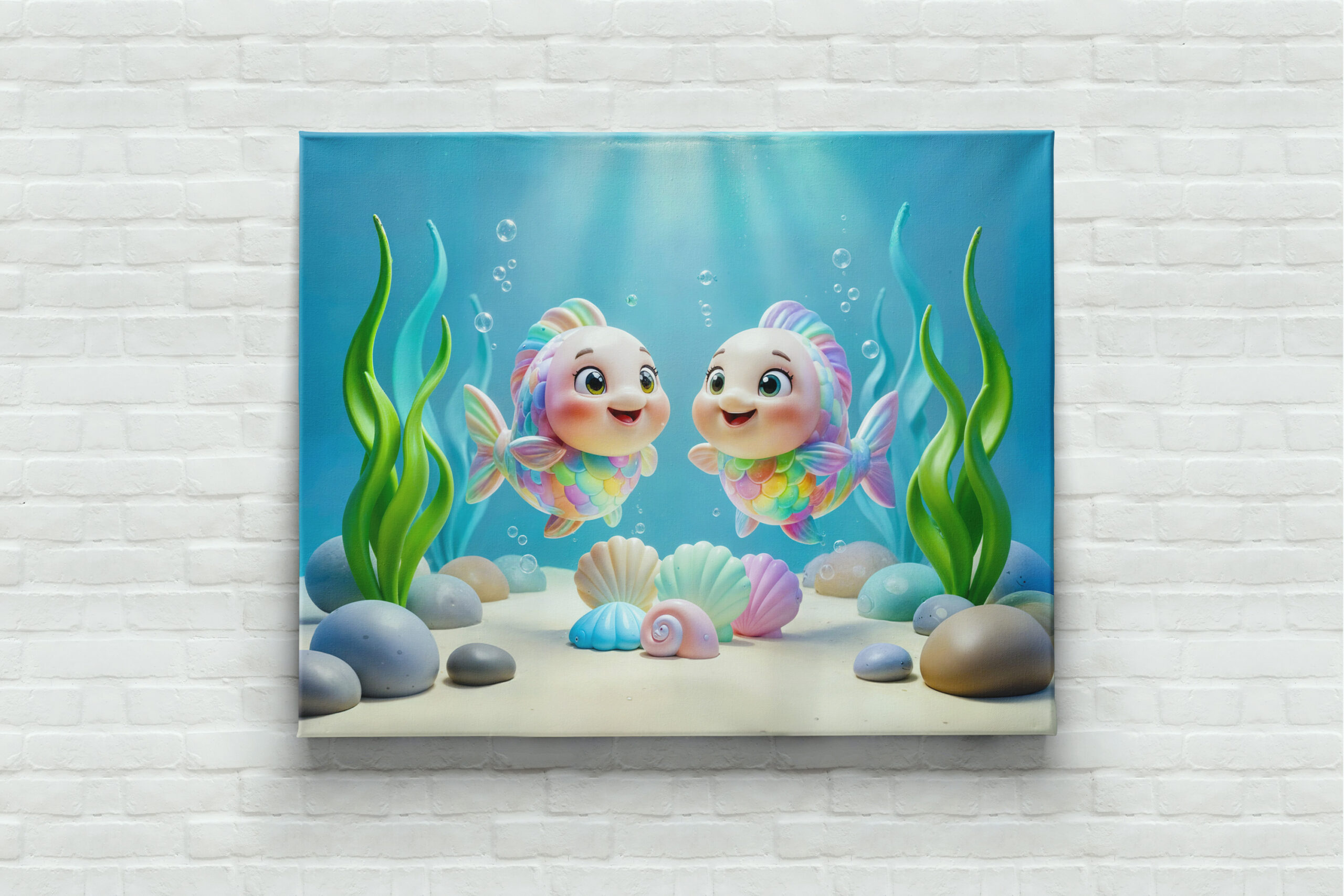 raxxa Canva: Cute 3D Pisces Zodiac Fish – Bild 3