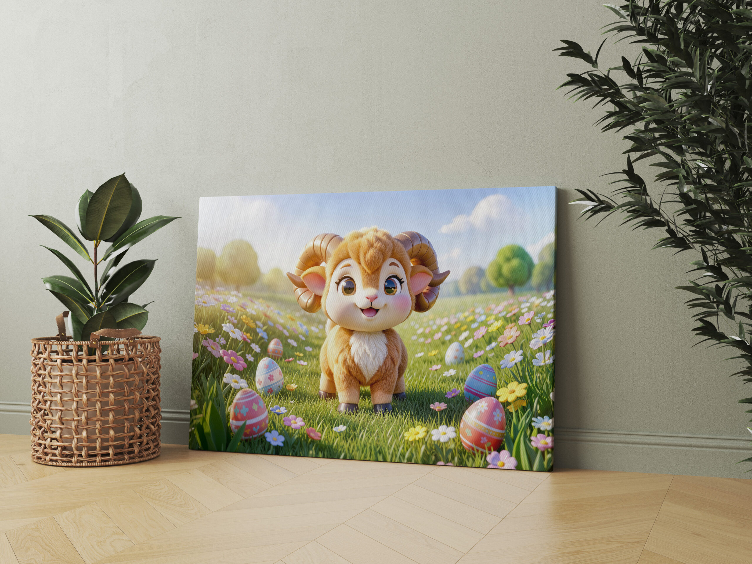 raxxa Canva: Cute 3D Aries Zodiac Ram