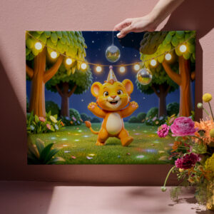 raxxa Canva: Cute 3D Leo Character Illustration