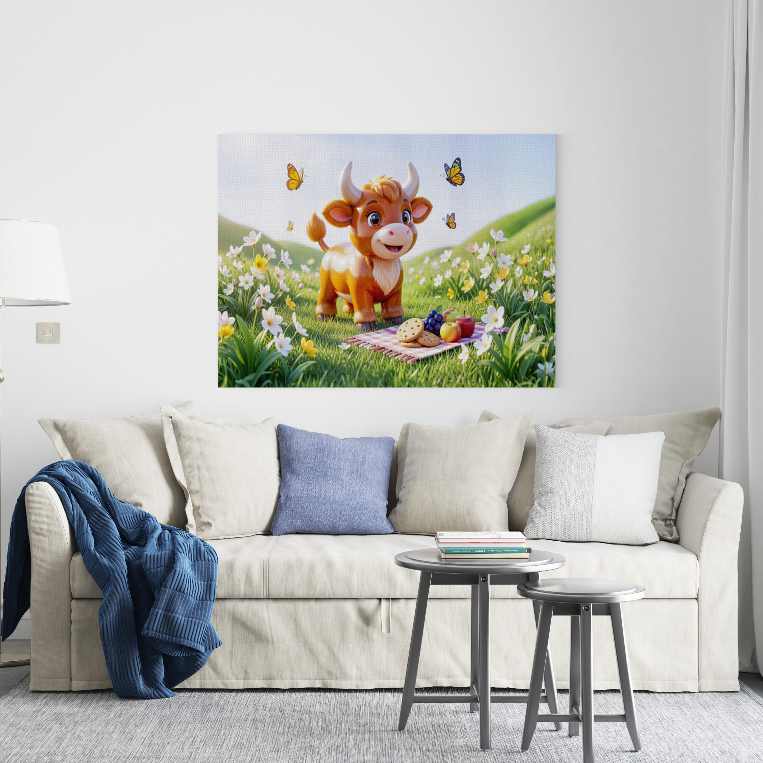 raxxa Canva: Cute 3D Taurus Zodiac Picnic – Bild 2