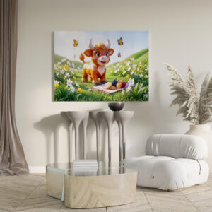 raxxa Canva: Cute 3D Taurus Zodiac Picnic