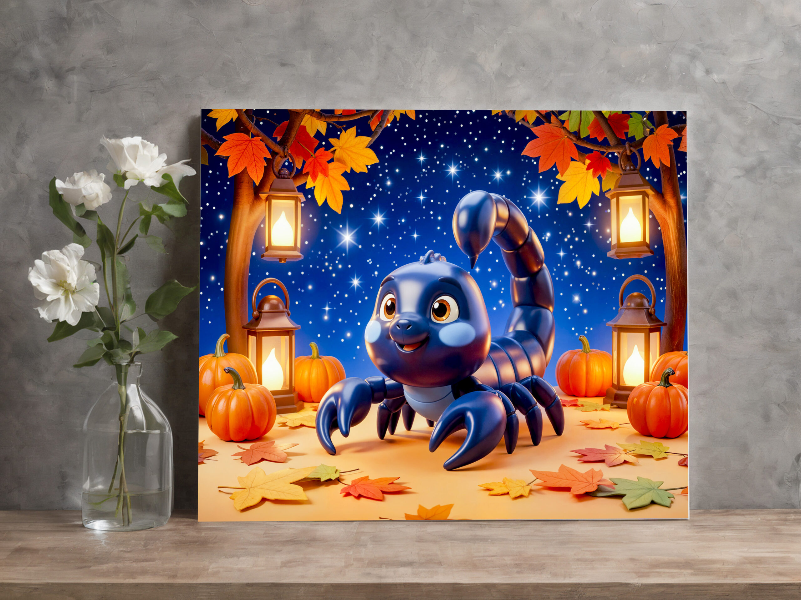 raxxa Canva: Cute 3D Zodiac Scorpion Character