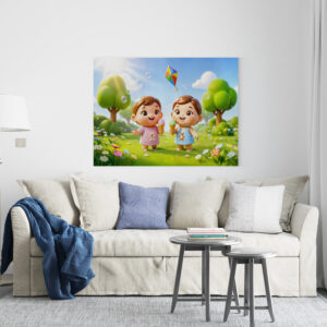 raxxa Canva: Cute 3D Gemini Zodiac Twins