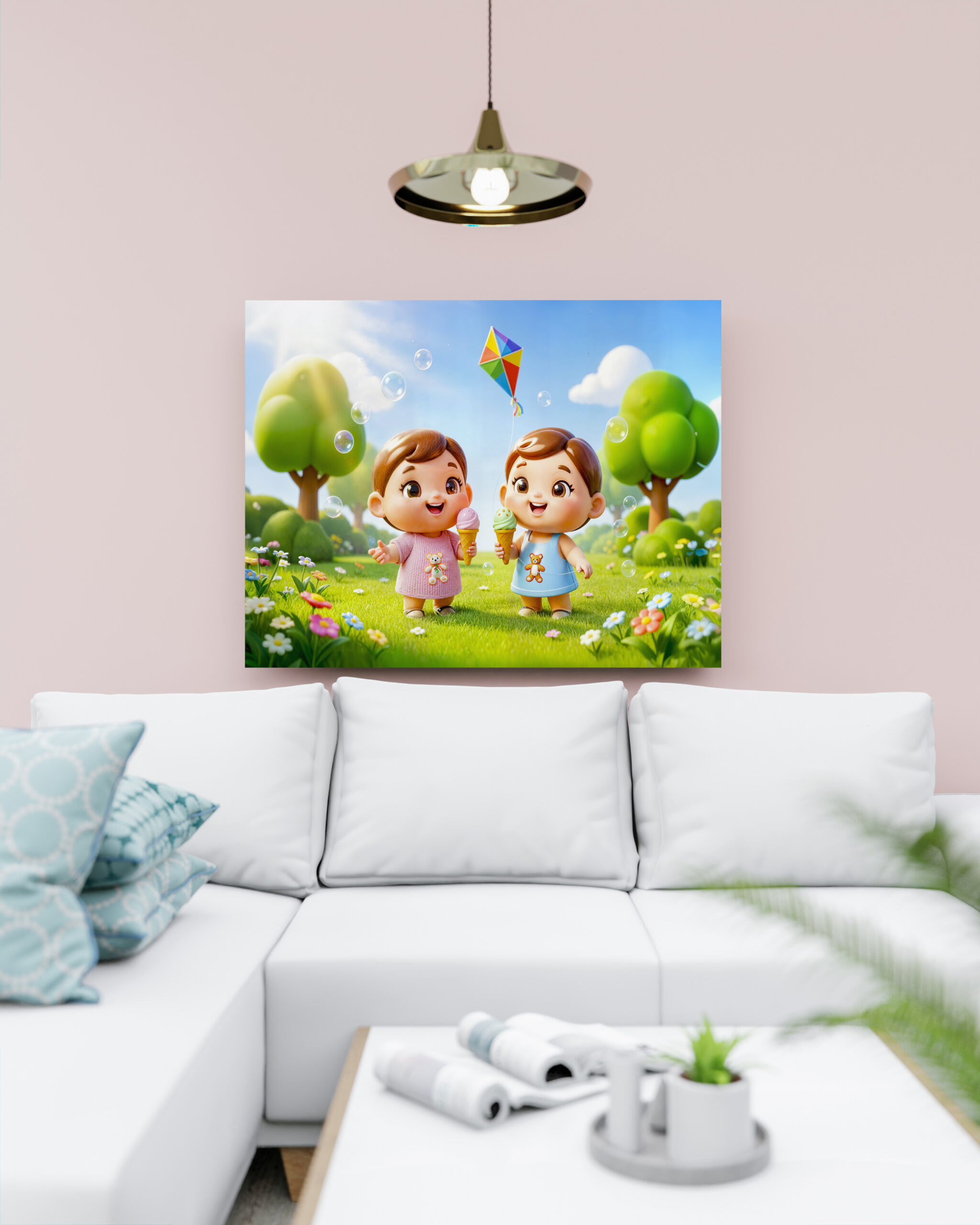 raxxa Canva: Cute 3D Gemini Zodiac Twins – Bild 2