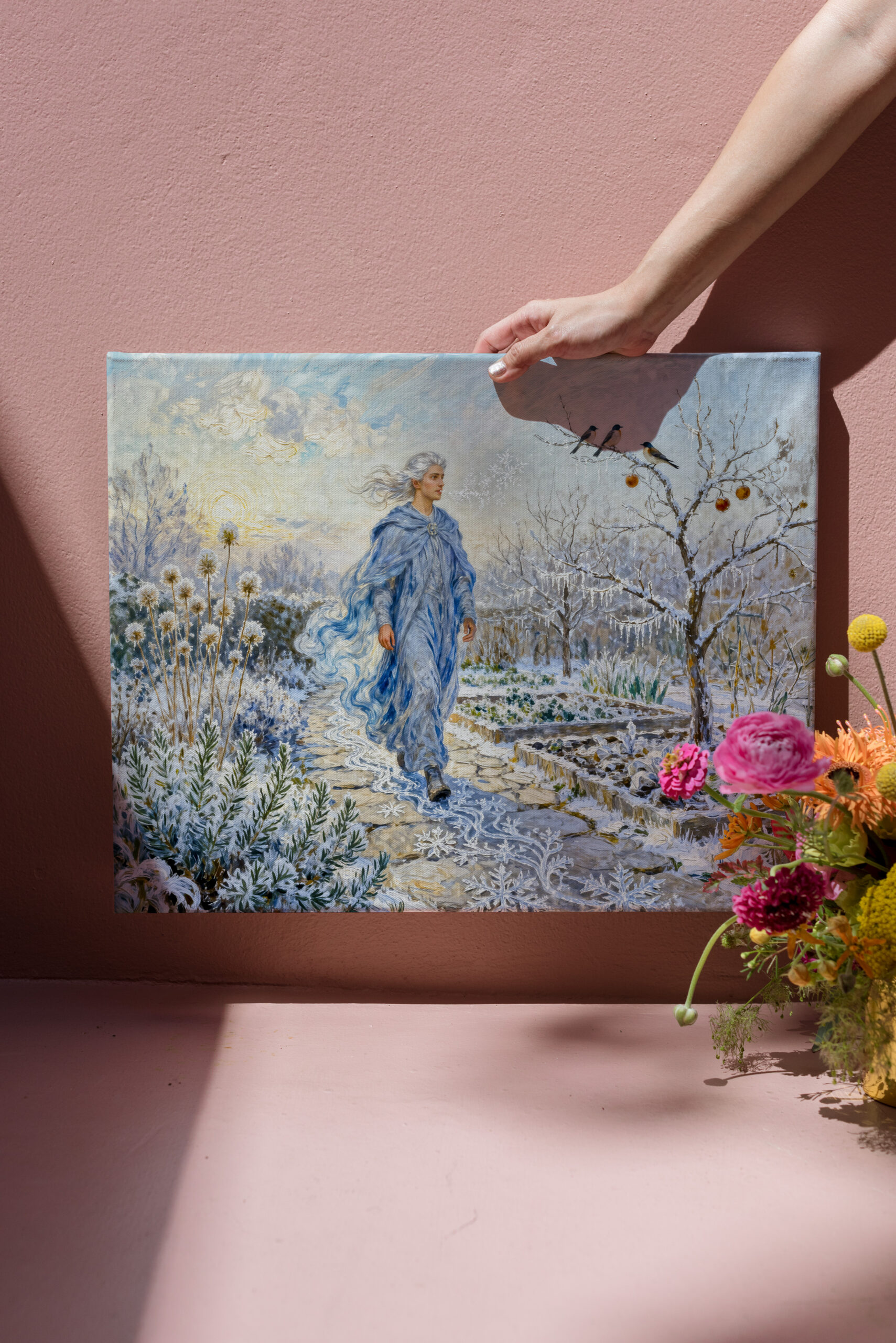raxxa Canva: Greek God Boreas Winter Garden