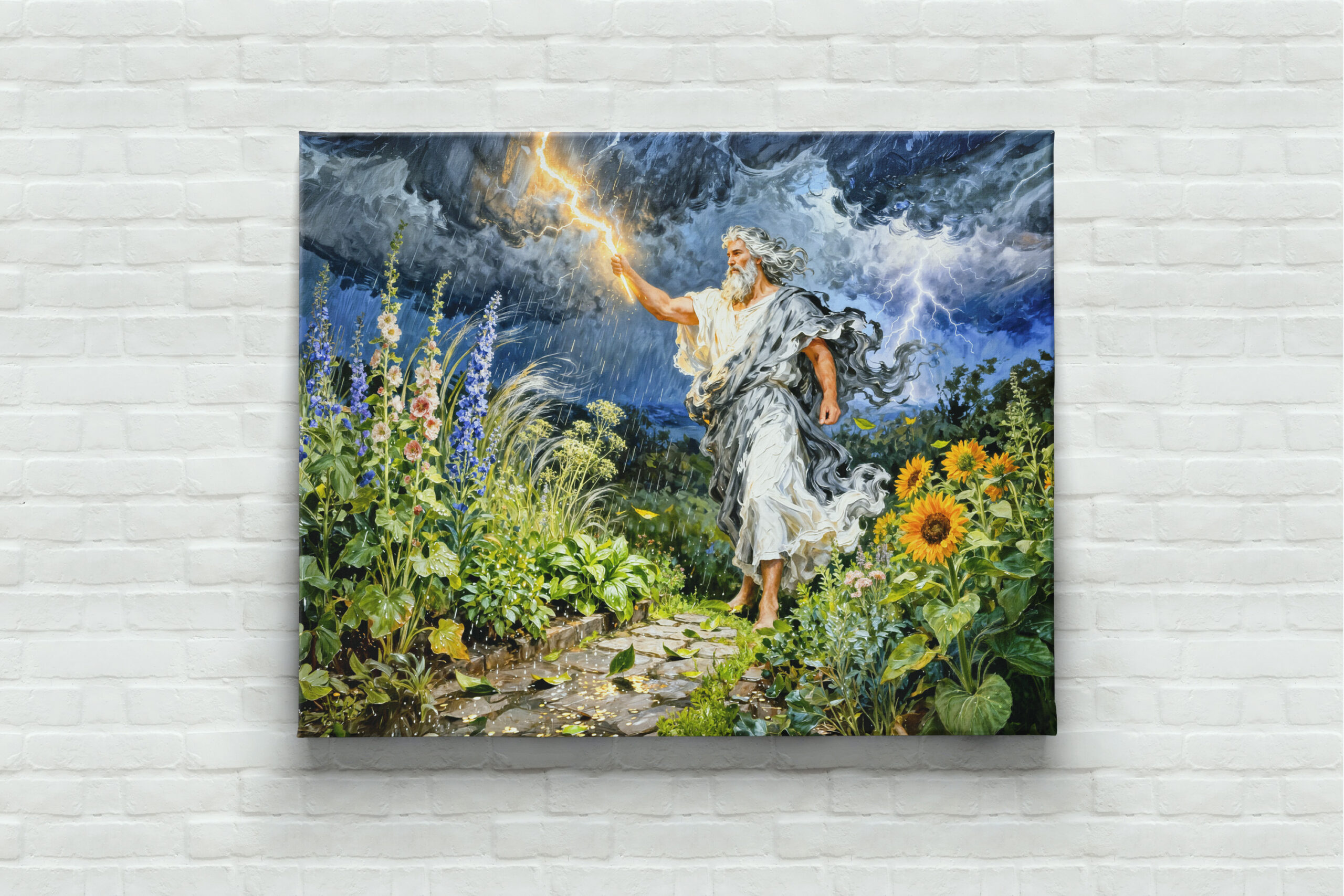 raxxa Canva: Greek God Zeus Summer Storm - Imagen 3