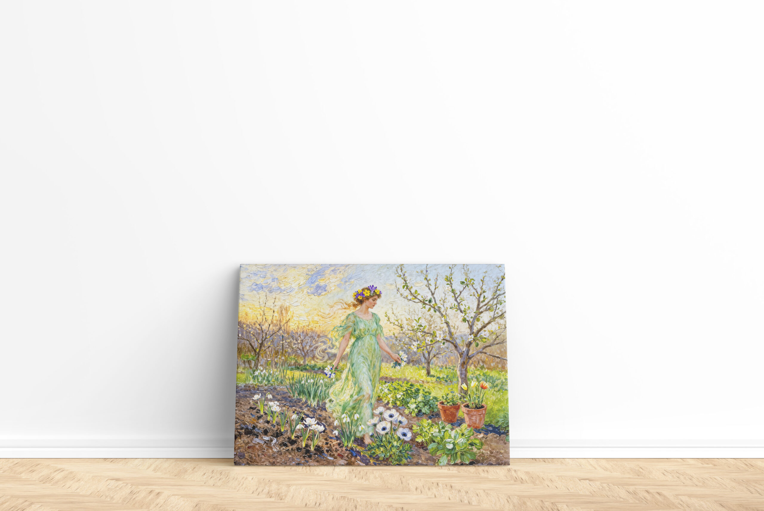 raxxa Canva: Greek Goddess Chloris Spring Garden – Bild 2