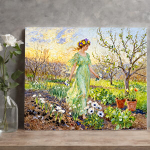 raxxa Canva: Greek Goddess Chloris Spring Garden