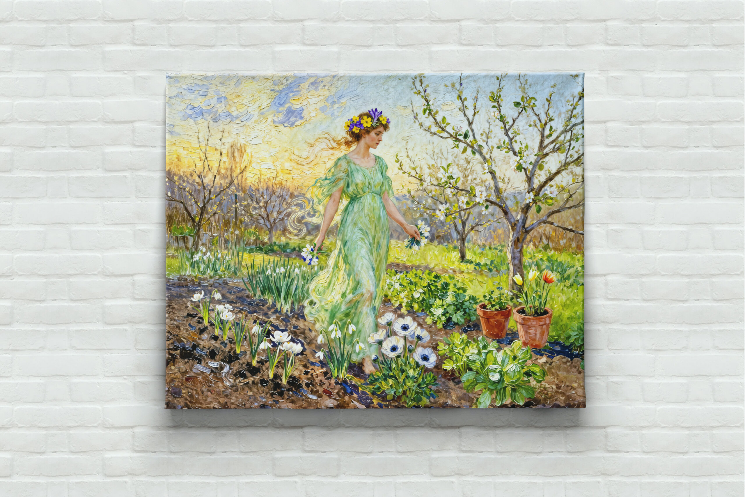 raxxa Canva: Greek Goddess Chloris Spring Garden – Bild 3