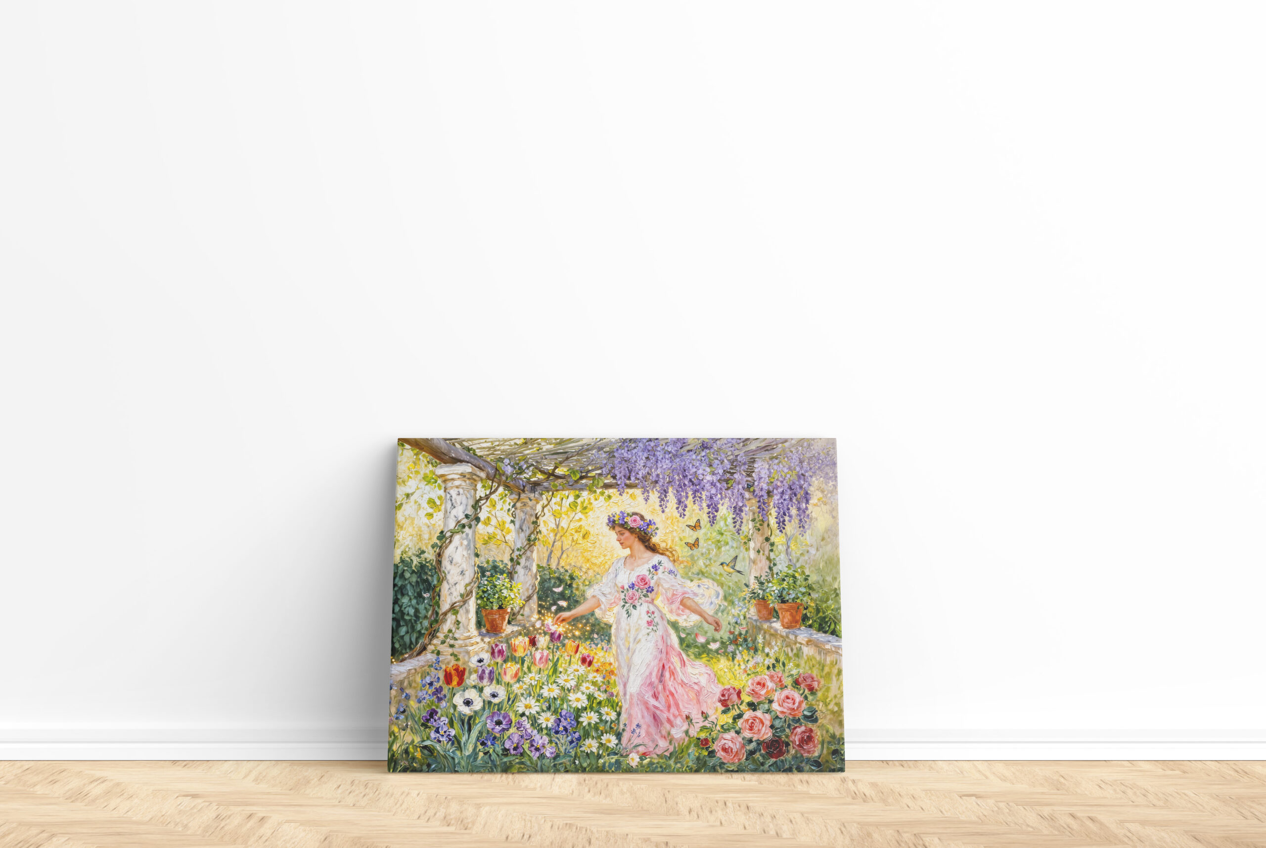 raxxa Canva: Greek Goddess Flora in Garden – Bild 2