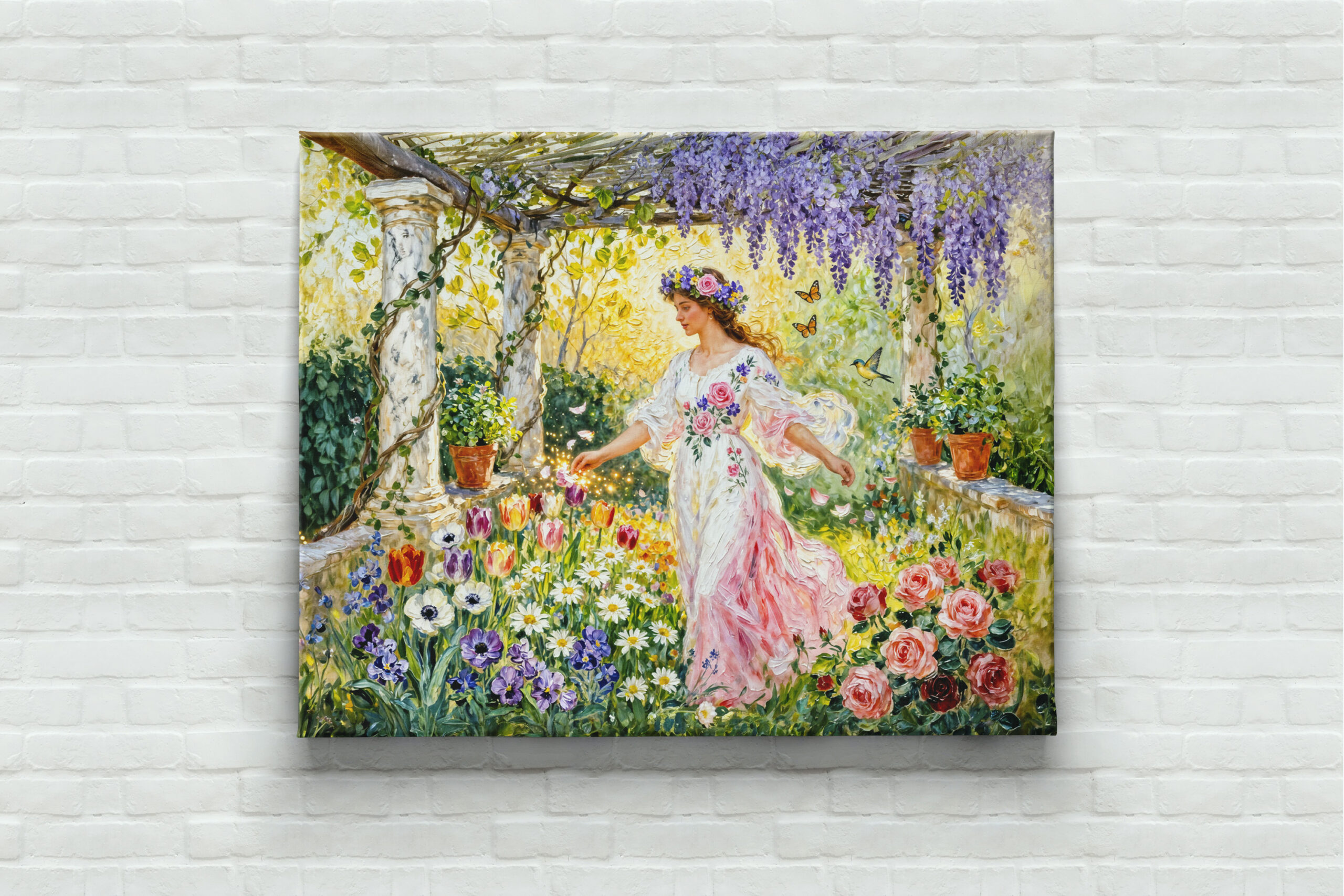 raxxa Canva: Greek Goddess Flora in Garden – Bild 3