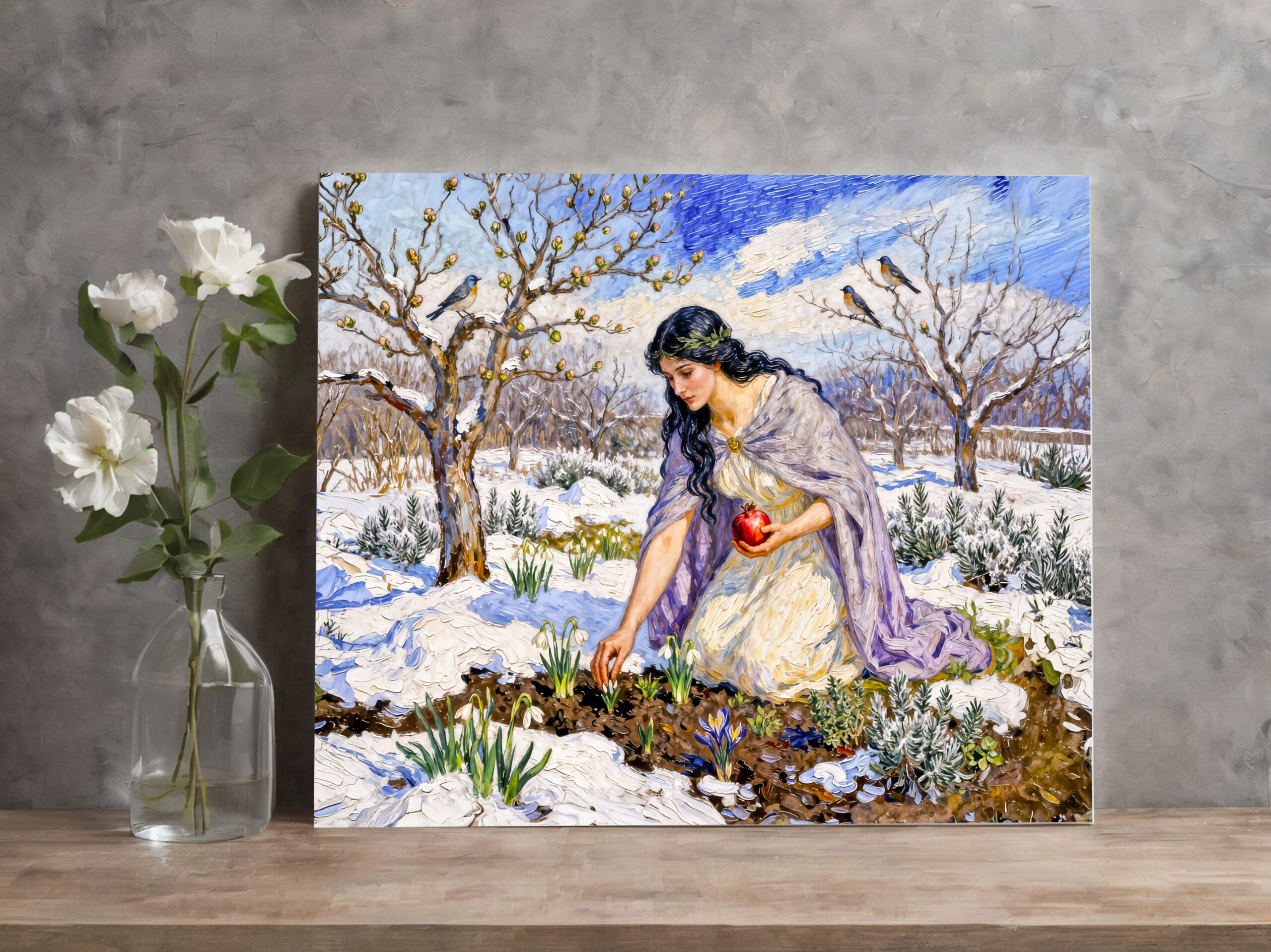 raxxa Canva: Greek Goddess Persephone Early Spring