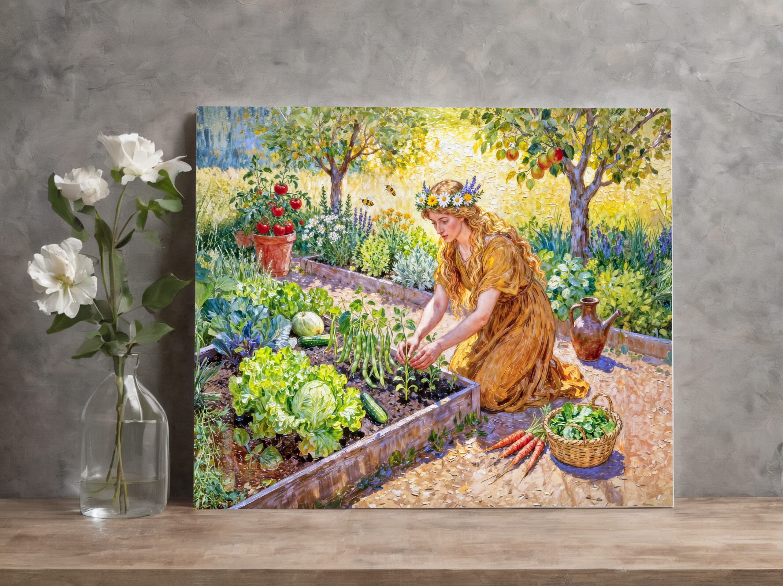 raxxa Canva: Greek Goddess Demeter Harvest Garden – Bild 2