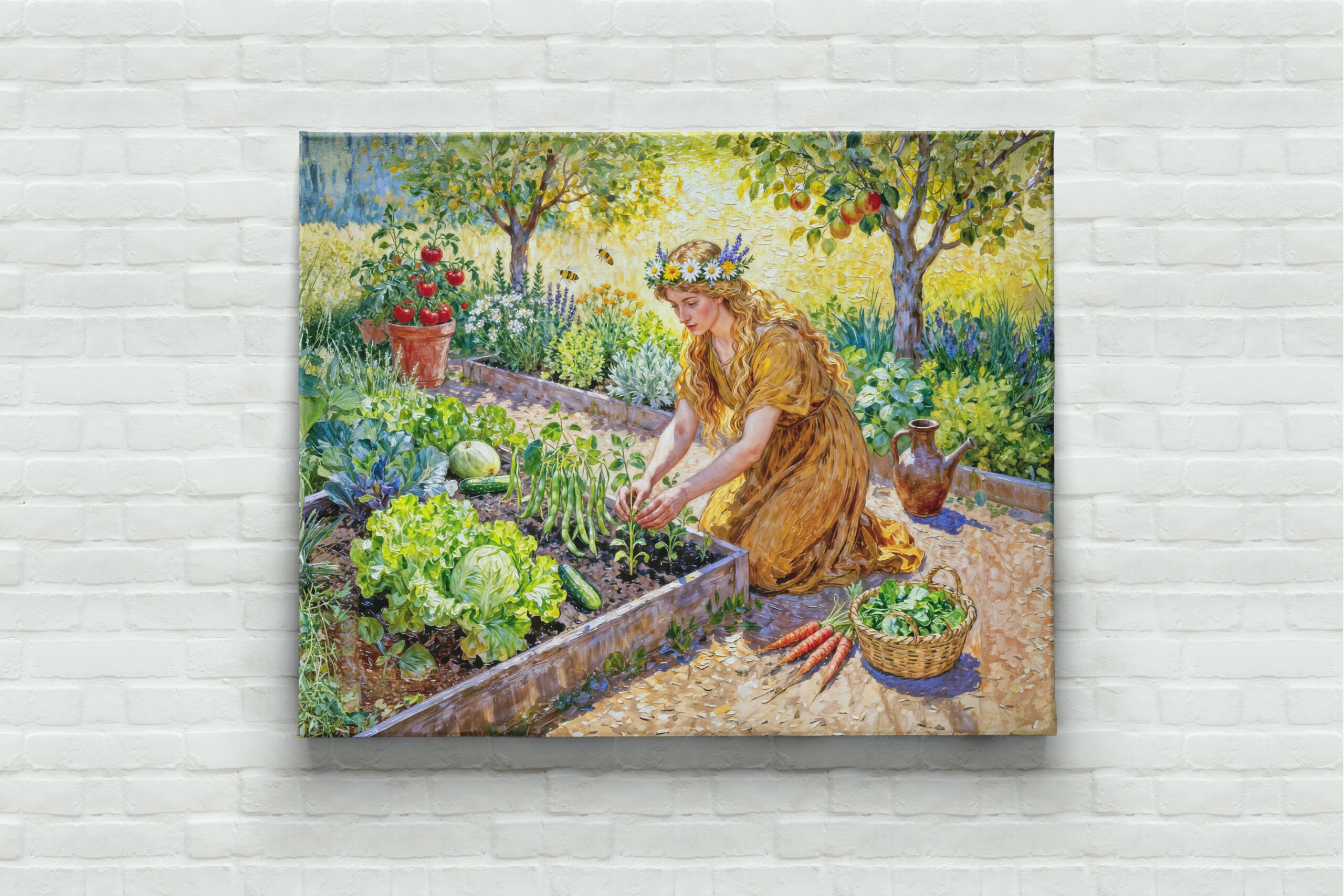 raxxa Canva: Greek Goddess Demeter Harvest Garden – Bild 3