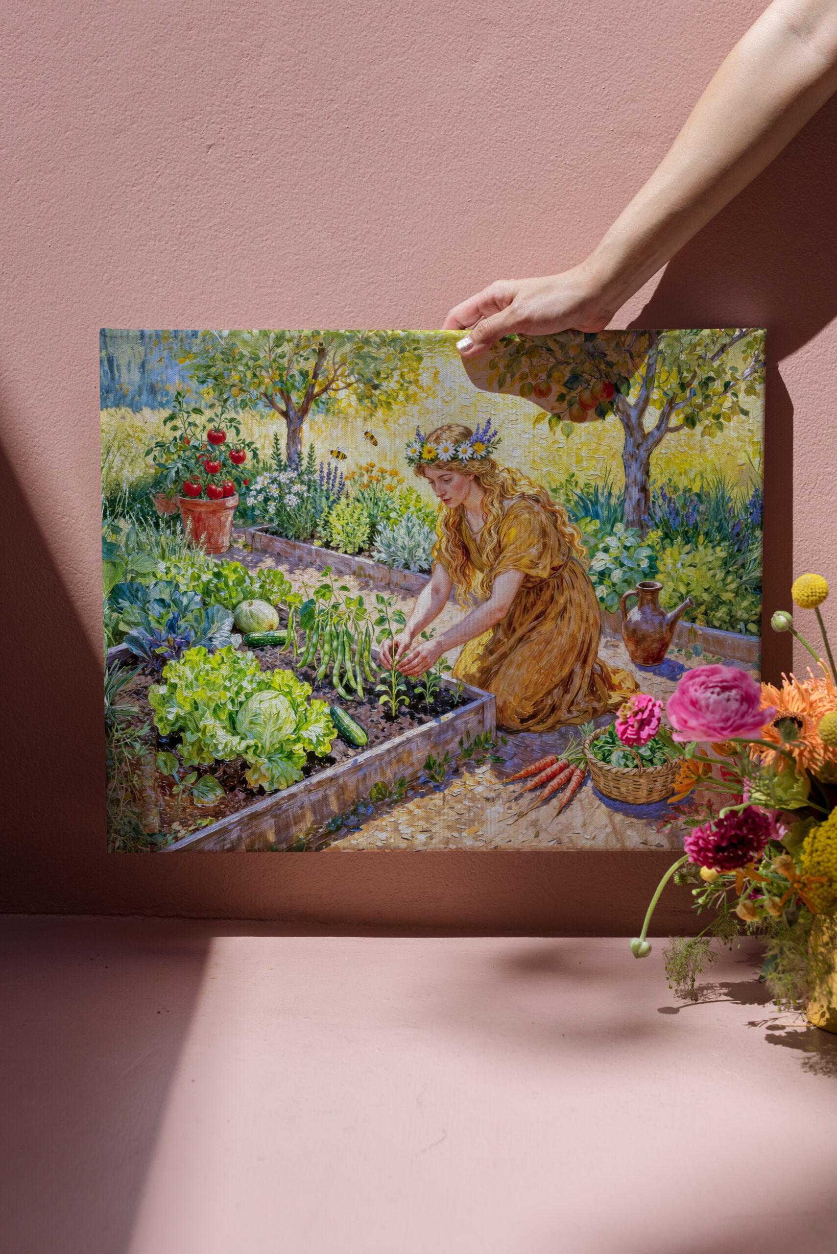 raxxa Canva: Greek Goddess Demeter Harvest Garden