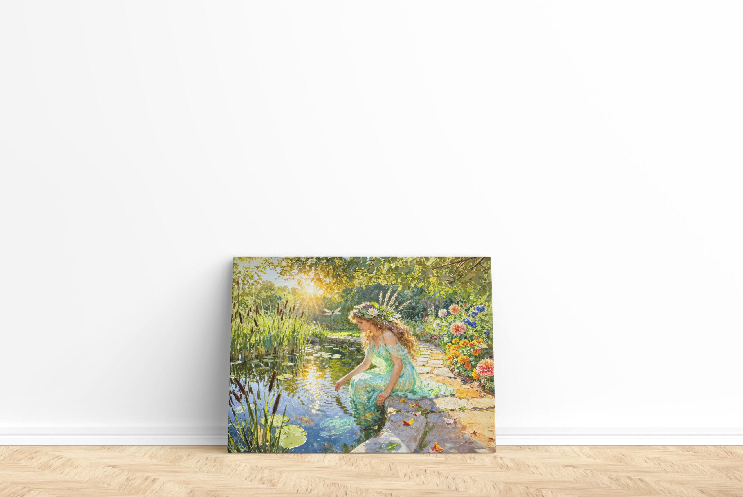 raxxa Canva: Greek Goddess Naiade Garden Pond – Bild 2