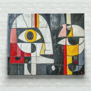 raxxa Canva: Abstract Fragmented Face Design