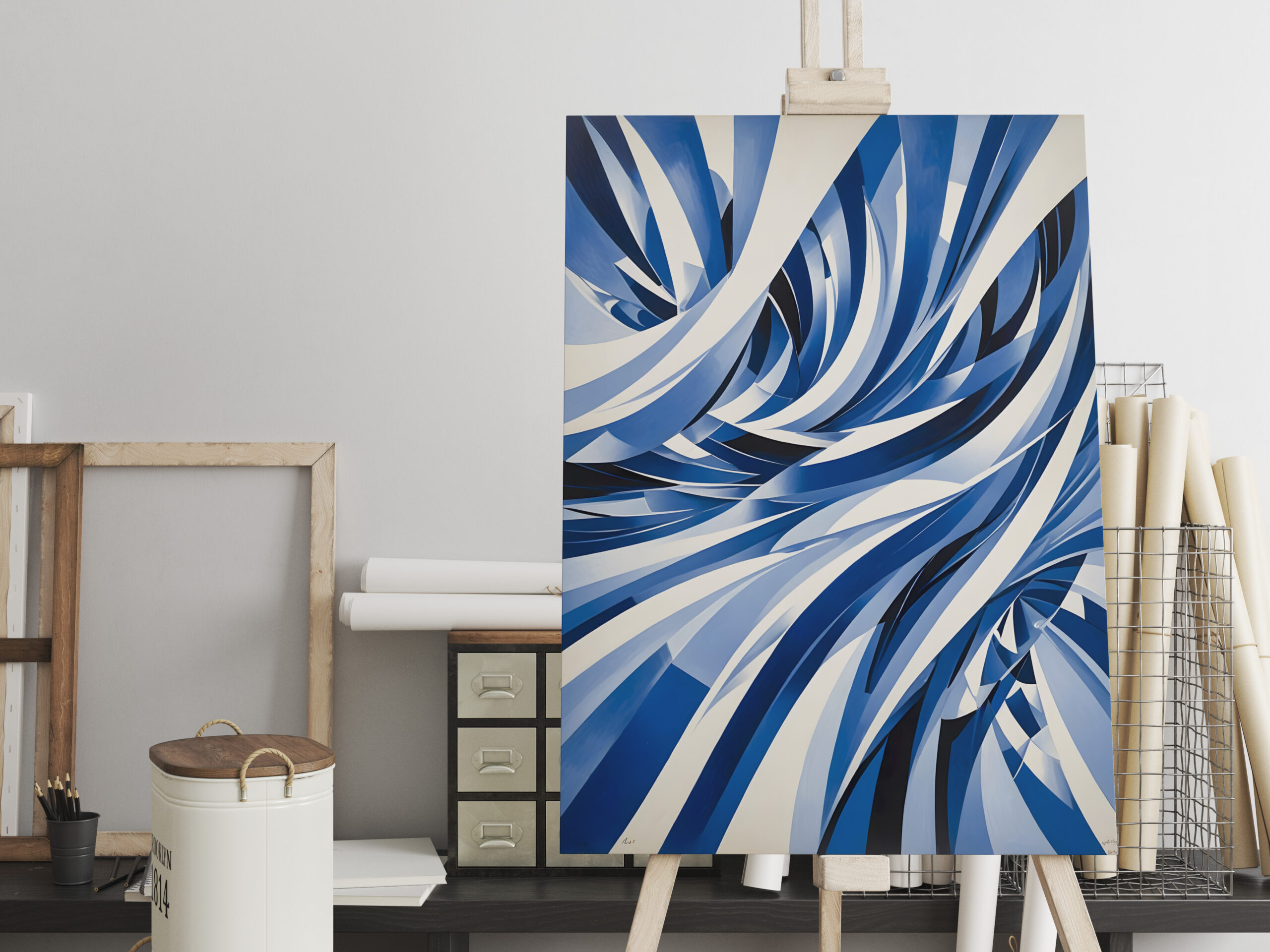 raxxa Canva: Oceanic Wave Flow Abstraction