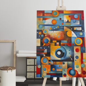 raxxa Canva: Cosmic Orbit Abstract Composition