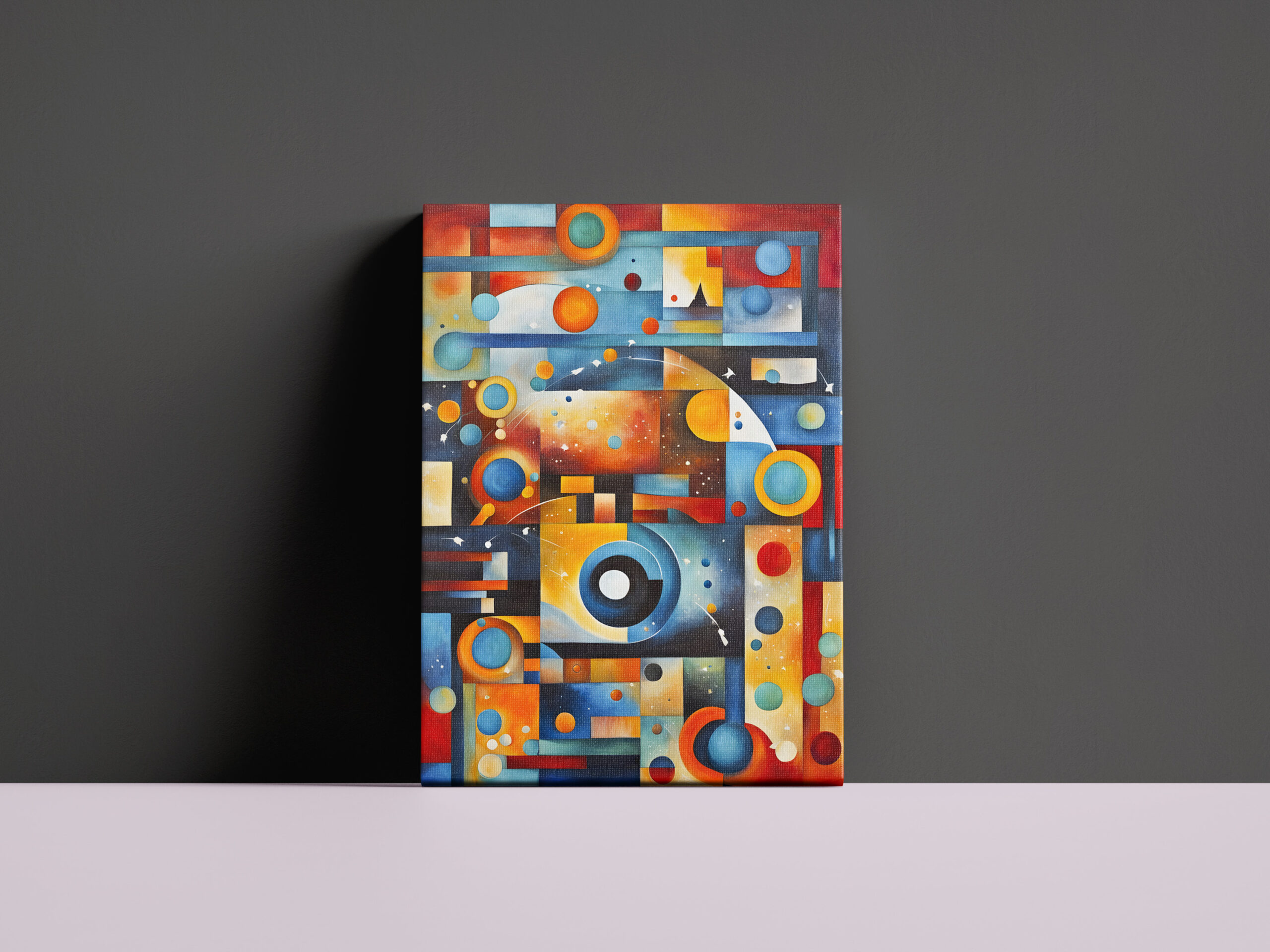 raxxa Canva: Cosmic Orbit Abstract Composition – Bild 2