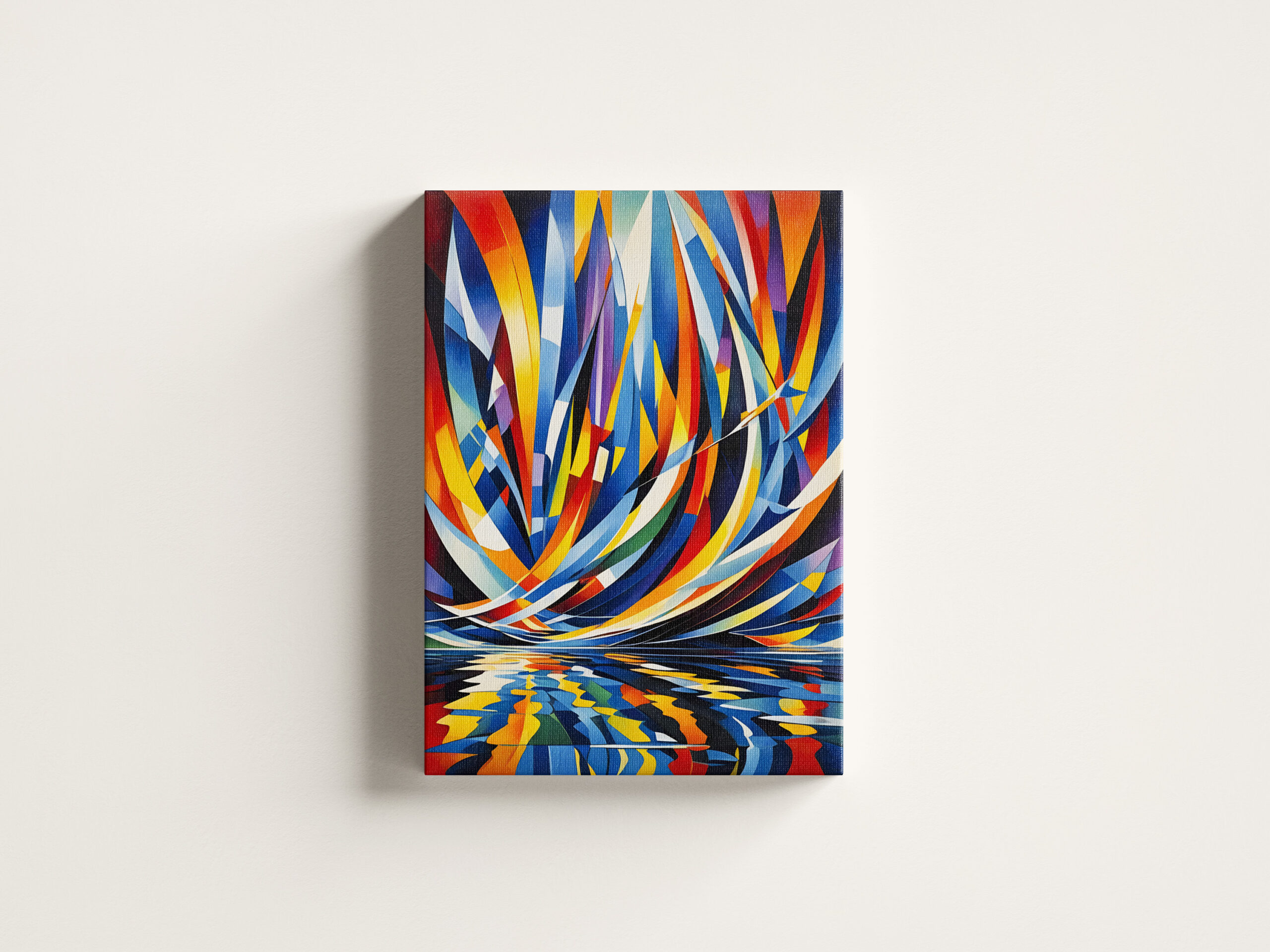 raxxa Canva: Reflective Curve Geometry Abstraction – Bild 3