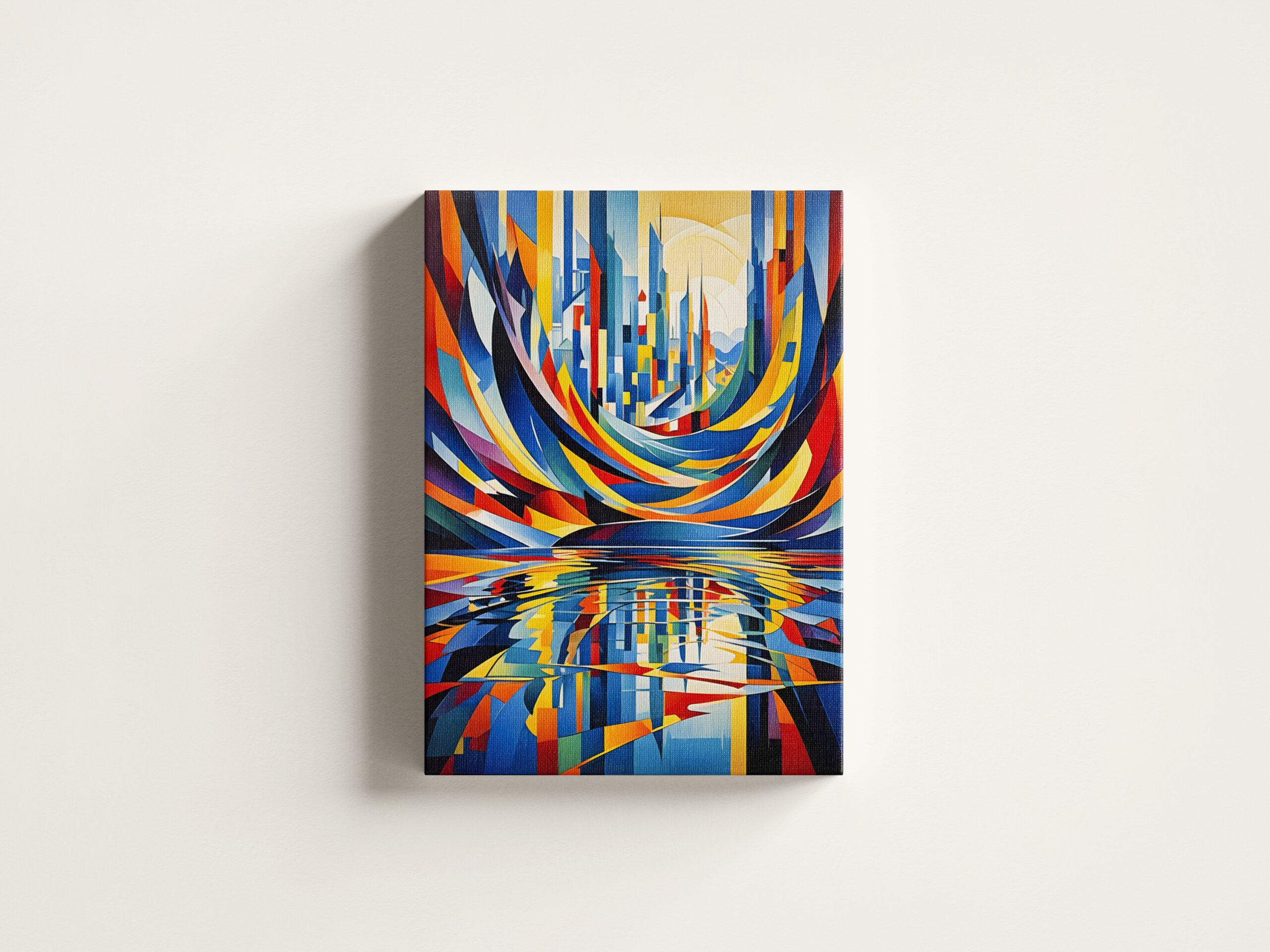 raxxa Canva: Urban Skyline Reflection Abstraction – Bild 3